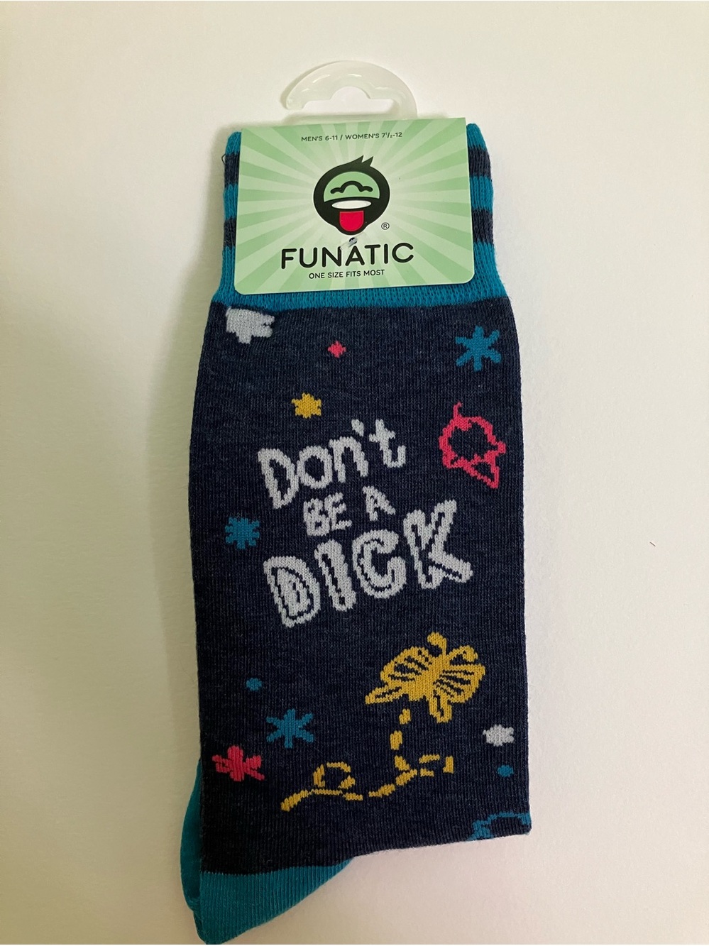 Funatic Socks. Don’t be a Dick!